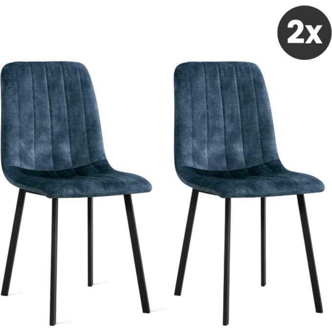 Multifurn 2x eetkamerstoel minsk fluweel -