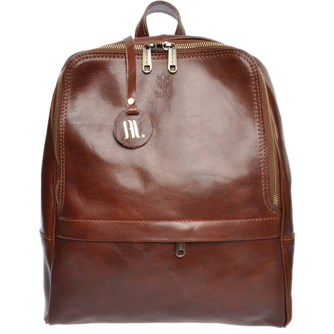 Anna Luchini Bordeauxrood Rundleer Tas