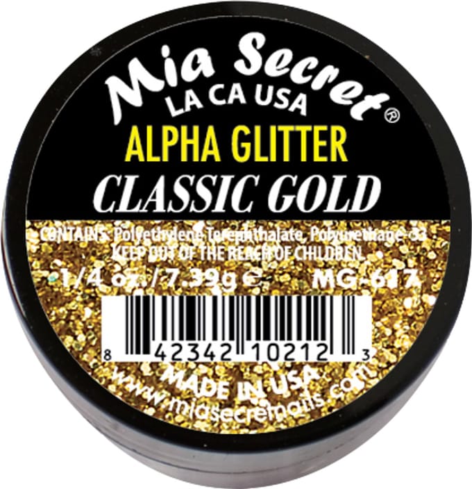 Alpha & Dust Glitter Acrylpoeder Classic Gold