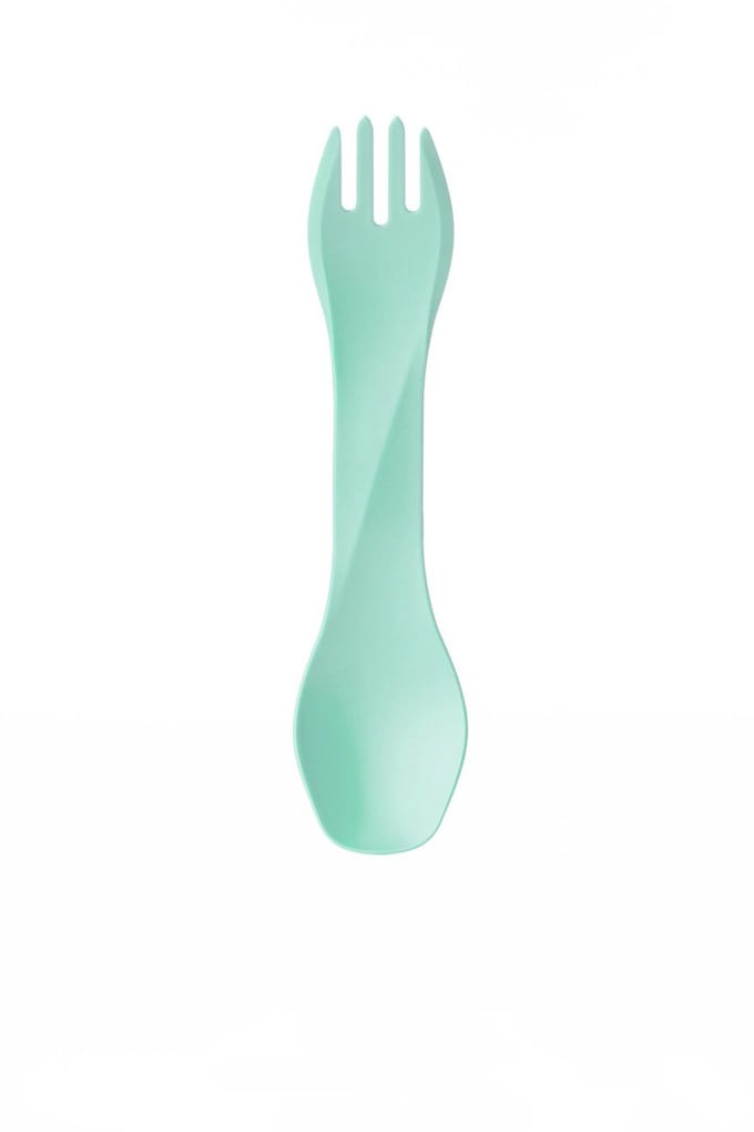 Human Gear - GoBites BIO - Herbruikbaar - Bestek - Spork - Mint - campingbestek