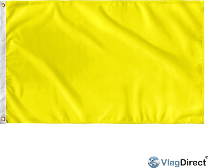 VlagDirect - Gele vlag - Strandvlag - 90 x 150 cm.