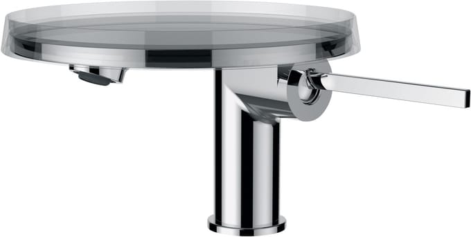 Laufen Kartell - Eéngreeps wastafelkraan Disc, chroom/helder H3113310041101