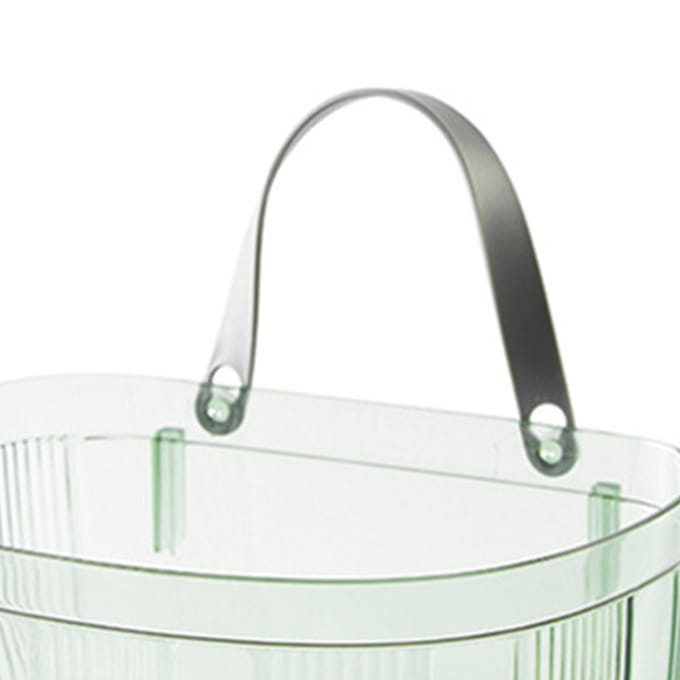 Wandgemonteerde Knoflookdoos Plastic Hangende Gembermand Ponsvrije Wandgemonteerde Uienopslag white