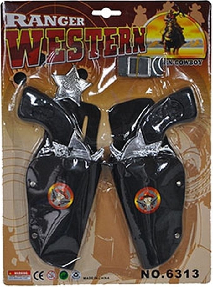 Cowboy accessoire set zwart voor kinderen