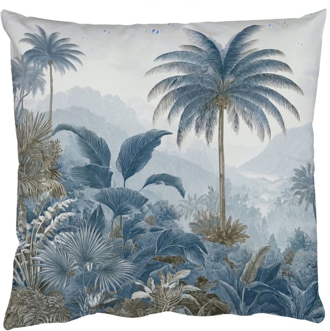 Sierkussens - Kussentjes Woonkamer - 60x60 cm - Jungle - Modern - Blauw - Groen