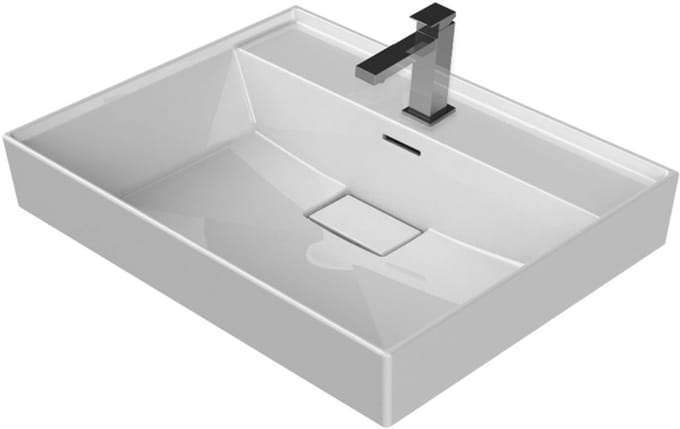Aloni wastafel – 100x48x10 cm – wit