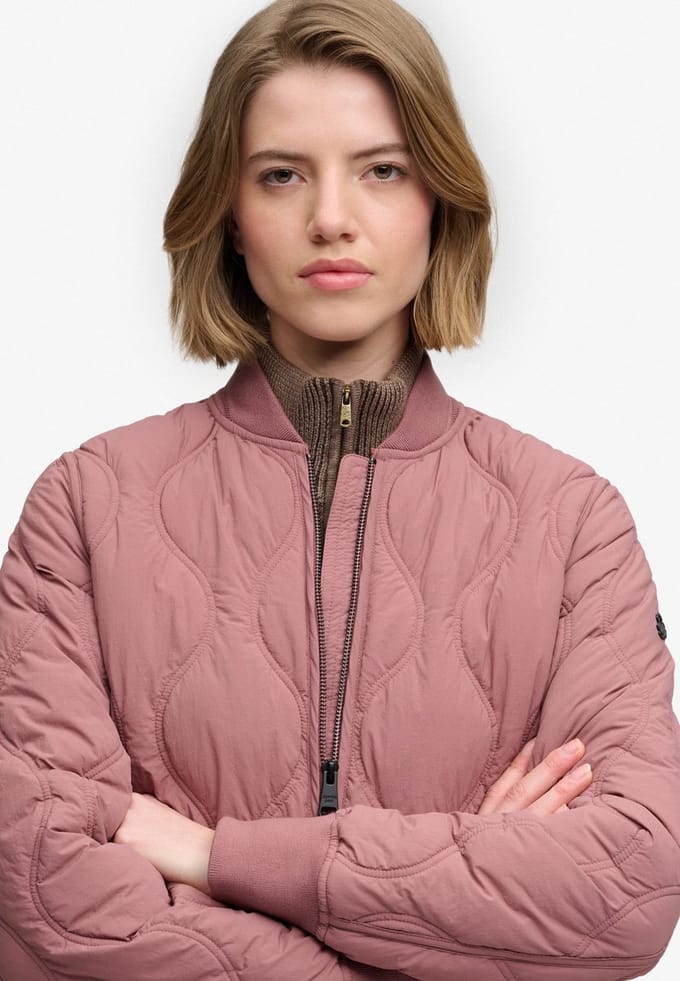 Superdry - Korte Onion Quilt Liner Jas - Dames - Gewatteerde jassen