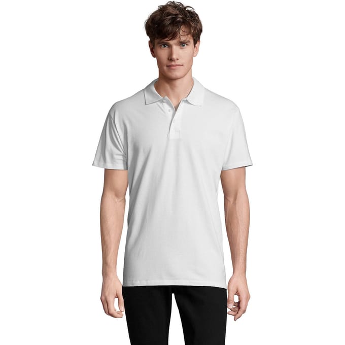 SOLS Heren Lente II Poloshirt (Wit)