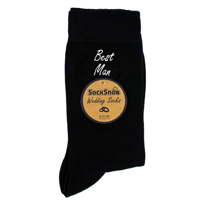 Mannen Trouwsokken voor Bruidegom, Getuige, Beste Man, Vader van de Bruidegom en Bruid