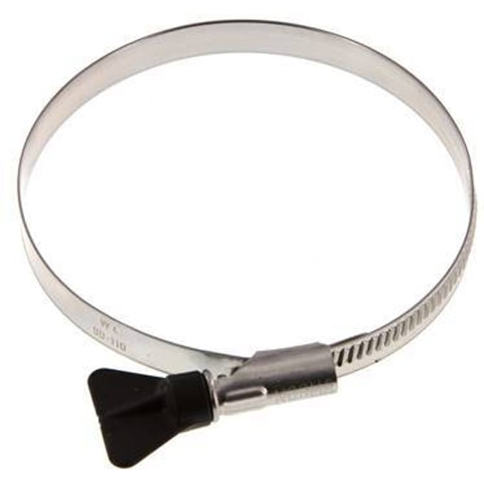 90 - 110 mm Slangklem van Rvs 304 met een 12 mm band Met Vleugelmoer - Norma