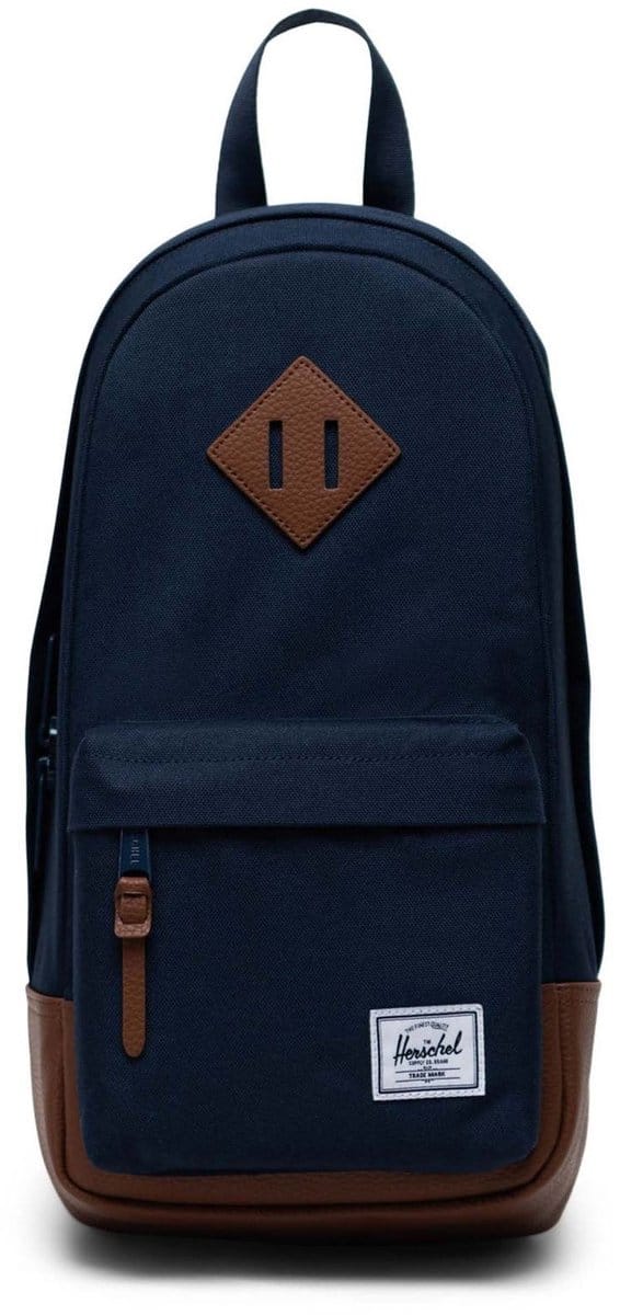 Herschel slingtas Heritage Shoulder Bag Navy / Tan donkerblauw