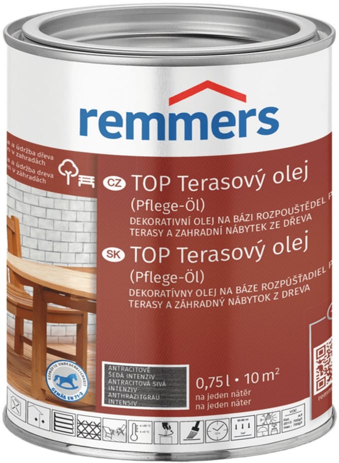 Remmers - TOP terrasolie 2,5 l, Roestbruin