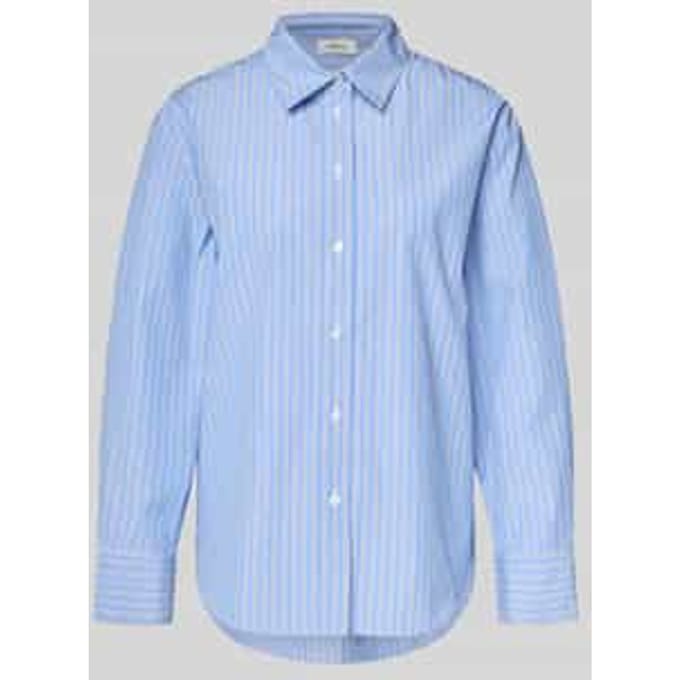 Regular fit overhemdblouse met katoen