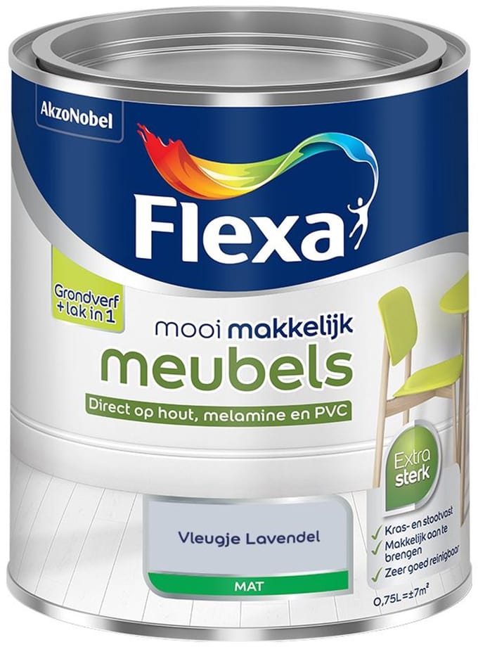 Flexa - Mooi Makkelijk Meubels Mat - Vleugje Lavendel - Mengverf - 750 Ml