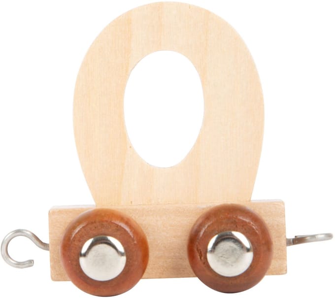 Small Foot - Houten Lettertrein - O - 12 stuks
