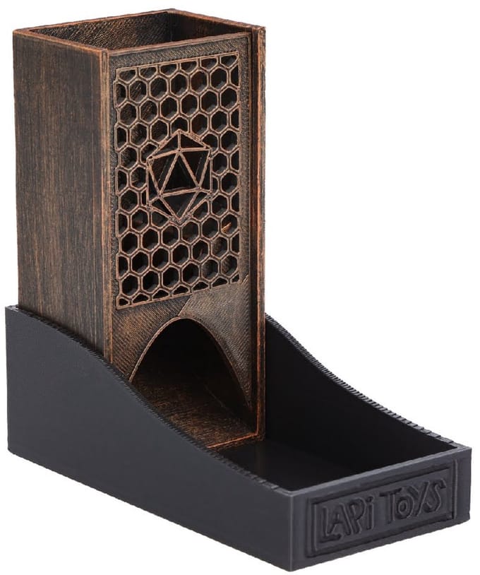 Lapi Toys - Dice tower - Dobbeltoren - 10.2 x 10.6 cm - Brons