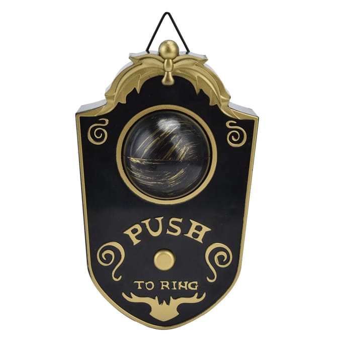 Halloween Deurbel Afschuwelijk Enkel Oogbol Lichtgevend Hangende Deurbel Halloween Feest Requisiet black