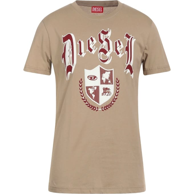 Diesel Middeleeuws Design Dune Beige T-shirt