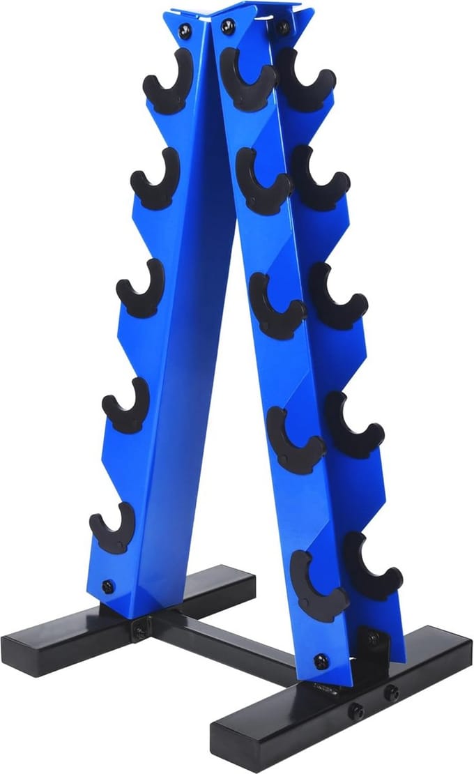 A-frame Halterstandaard - 5-traps Staal voor Thuis en Gym