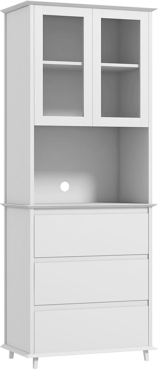 HOMCOM-Keukenkast-MDF-68x38x172cm-Wit