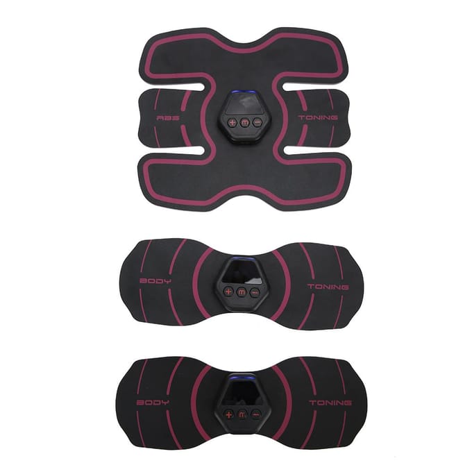 Buikspierstimulator Lichaamspierversteviger Trainer Buikspieren Armstimulator EMS Trainingsriem black