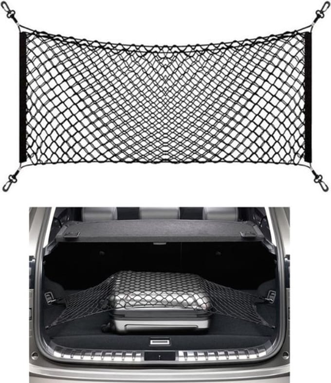 THAR Kofferbaknet Auto – Elastisch Bagagenet 55x120cm – Incl. Haken