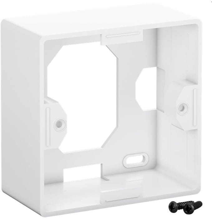 Goobay Opbouwbehuizing voor Keystone-frontplaat 80 x 80 en CAT 6 of CAT 6a-inbouwdozen