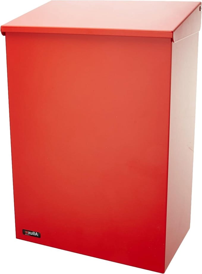 Brievenbus Rood - Postkast - Muurmontage - Gegalvaniseerd Staal - 10-1/4" x 15-3/8" - Rood
