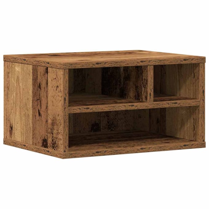 vidaXL - Printerstand - Oudhout - 40 - x - 32 - x - 22,5 - cm - Bewerkt - hout