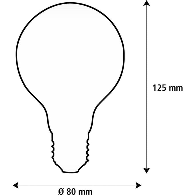 SEGULA LED Elegant Line E27 3W G80 2.200 K Filament dimbaar