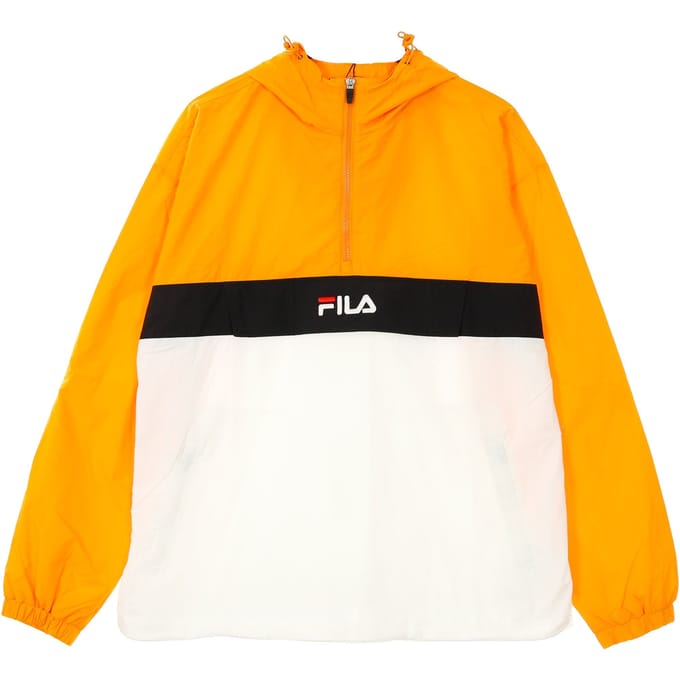 Pull-on windjack voor heren Elmo geweven anorak Flame oranje/helder wit/zwart