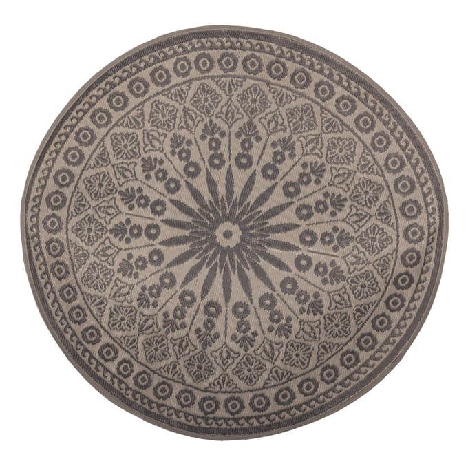 Tuintapijt grijs rond 170 cm