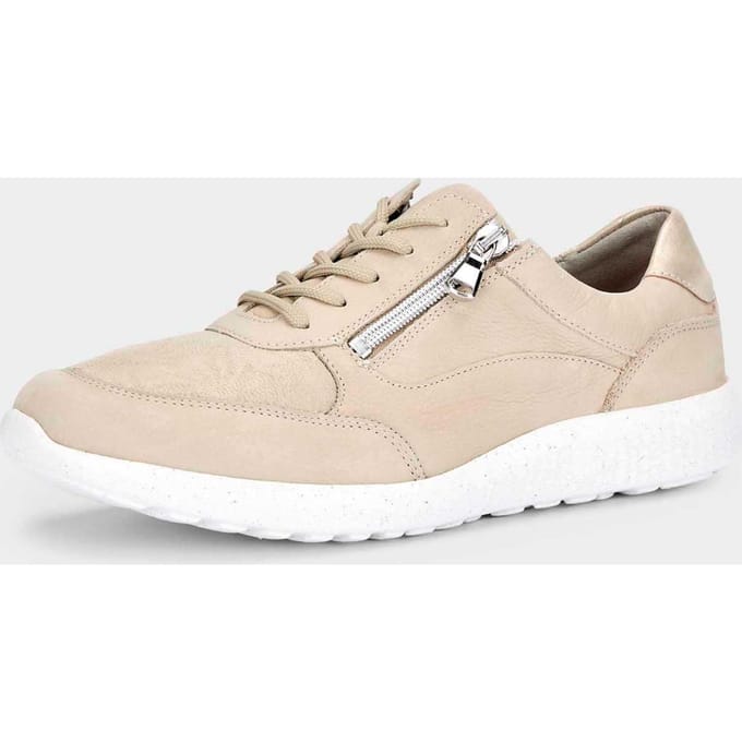 Sneakers met schokabsorberende luchtkussenzool - beige - Gr. 39 van Goldner Fashion