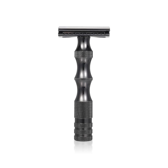 Man's scheermes Vintage handmatige scheermes Double-Edge veiligheidsscheermes zwart