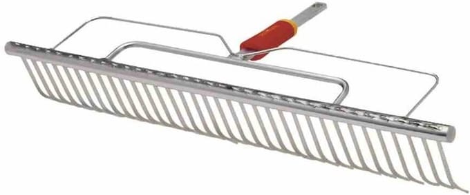 Gazon hark - Onkruid hark - Gazon onderhoud - Lichtgewicht ontwerp - 50 cm breed - Rood