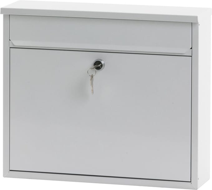 V-Part - Wandbrievenbus Granadan - Galvanized steel Powder Coated - wit - Brievenbus