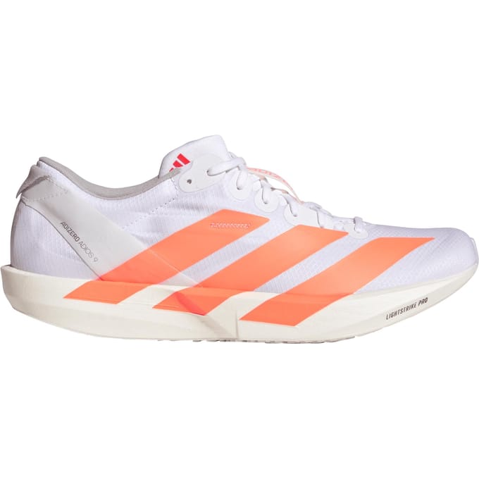 Adidas Adizero Adios 9 Sneakers Heren - Wit - Maat 46 2/3 - Mesh/Synthetisch