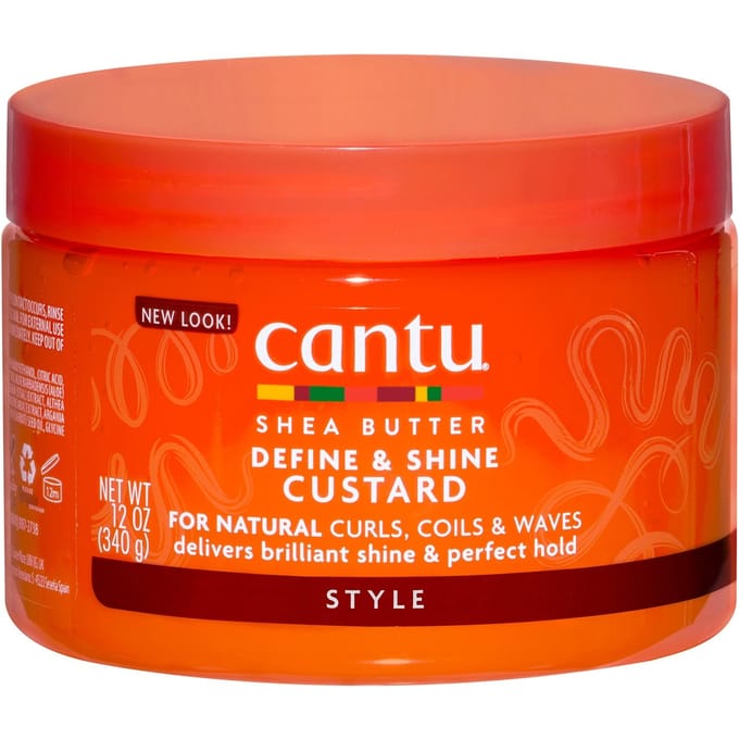 Cantu, Shea Butter for Natural Hair, Define & Shine Custard, 12 oz (340 g) red