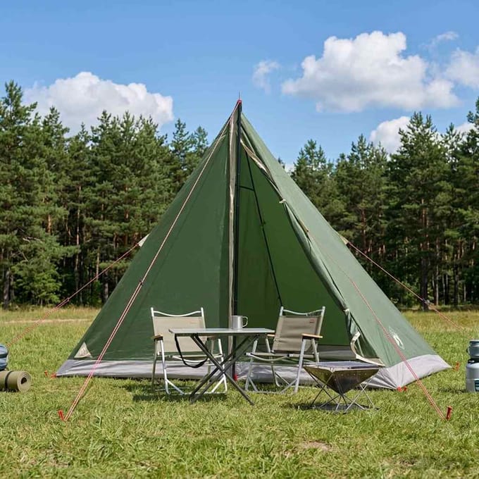 vidaXL - Backpacking - Tent - 2-persoons - Groen - 185T - Polyester - met - PU - Coating