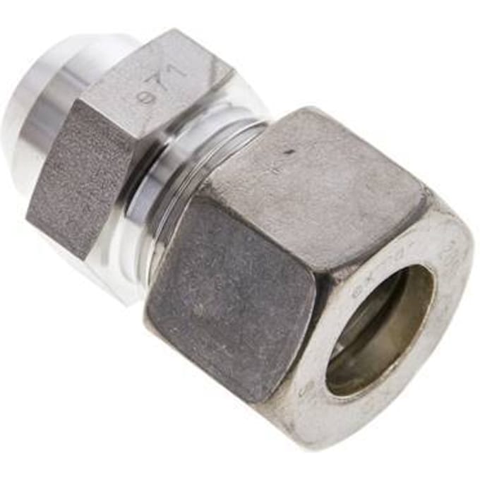 20S & 26mm RVS Rechte Knelfitting Lasverbinding 250bar ISO 8434-1