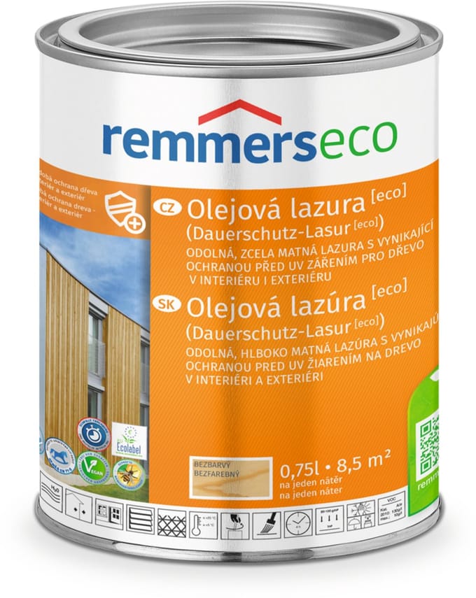 Remmers Olie lazuur ECO 0,75l, Kleurloos