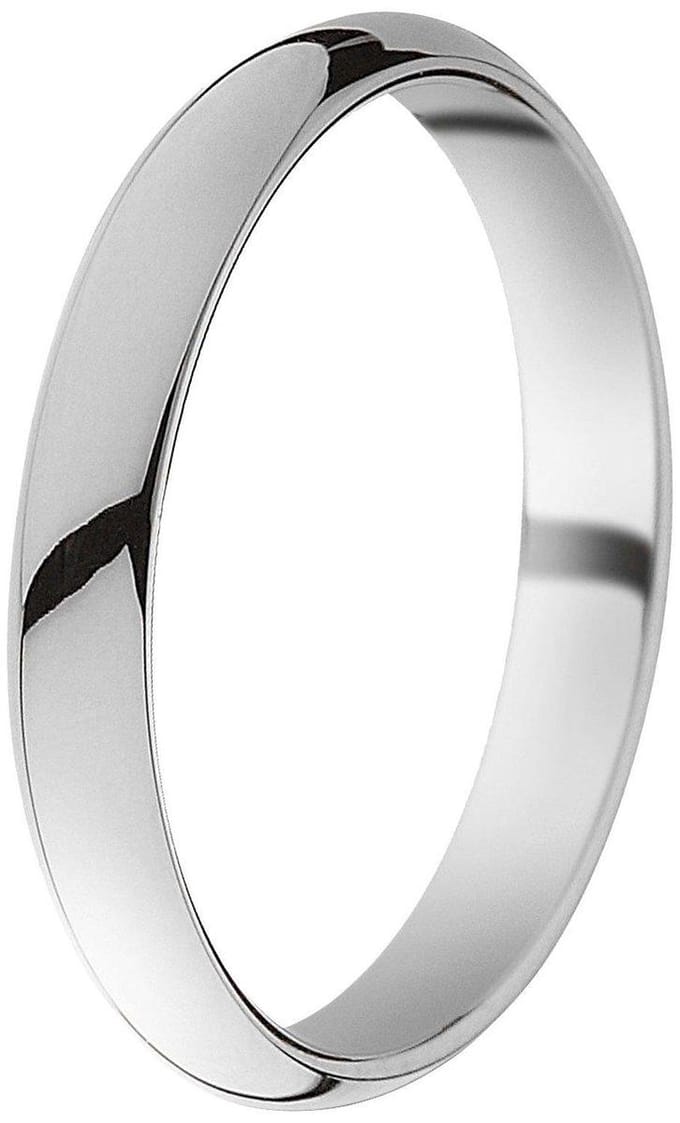 Orphelia Trouwring - 9 karaat Witgoud - 2.5 mm breed - OR110/25/NY/60