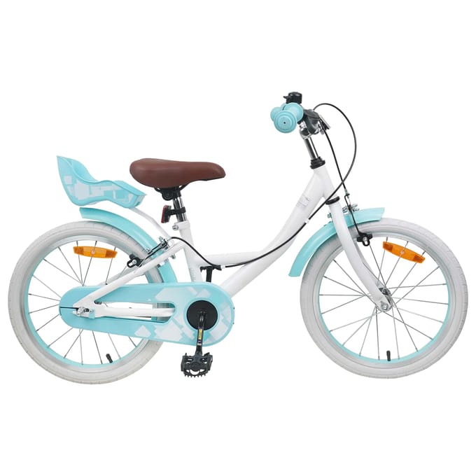 vidaXL - Kinderfiets - 18 - Inch - voor - 5-7 - jaar - oud - Wit