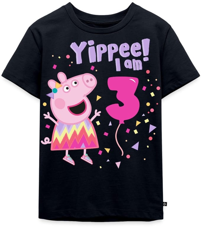Peppa Pig's 3e Verjaardag Outfit Cadeau Premium T Shirt Kinderen