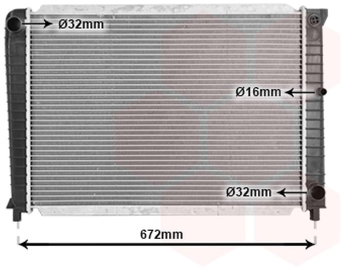 Van Wezel - RADIATOR VOOR VOLVO 740/760/940/960 1987-1994 3547154