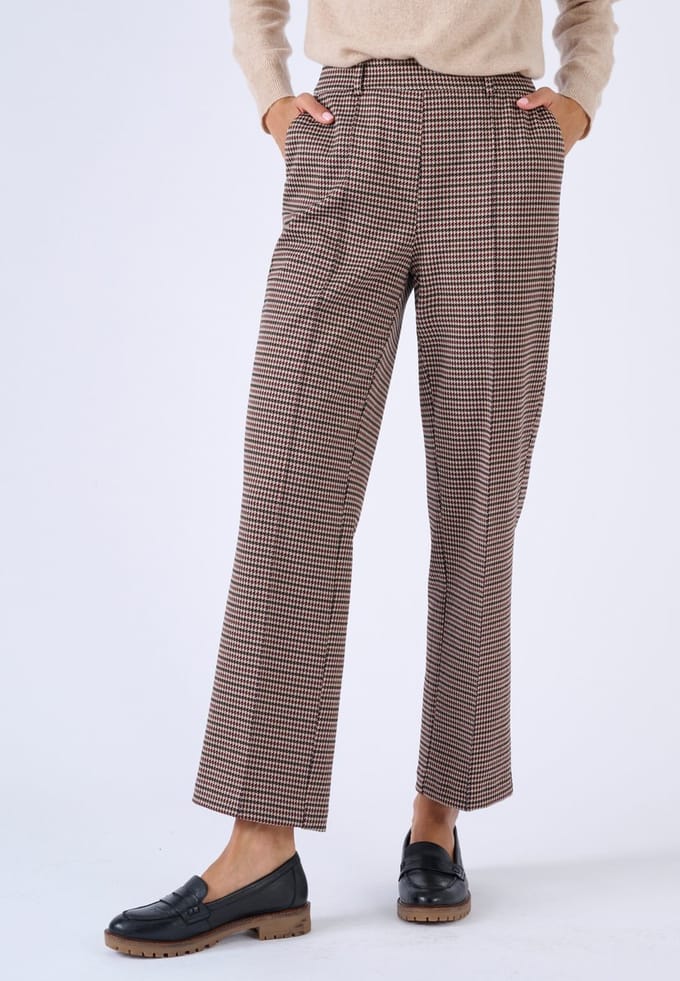 Damart - Broek 7/8 van milonabreisel - Dames - Bruin - 52