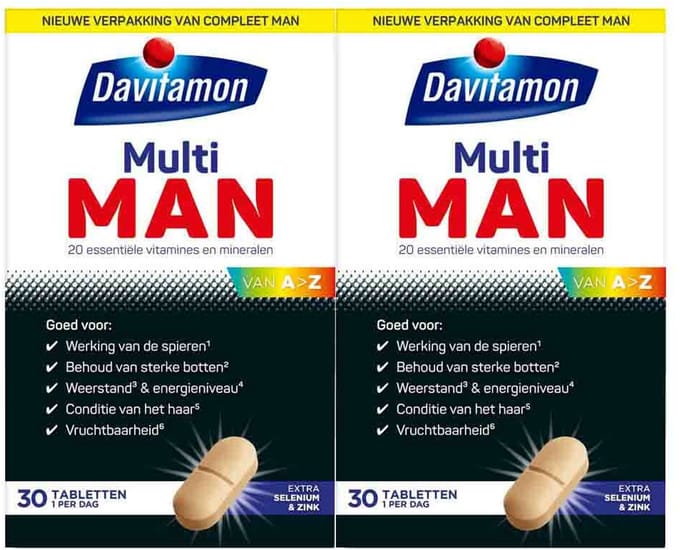 Davitamon Multi Man - 2 x 30 tabletten - Voordeelverpakking