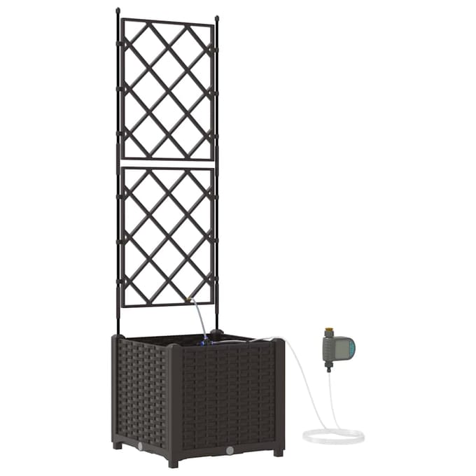vidaXL - Plantenbak - Bruin - 40 - x - 40 - x - 142 - cm - PP