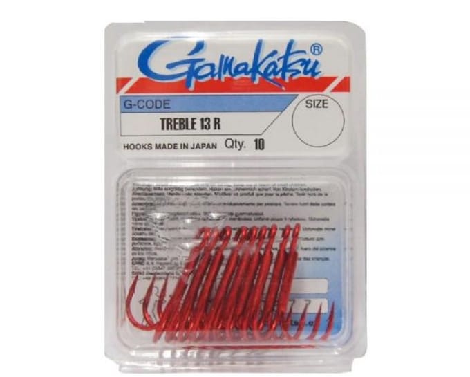 Gamakatsu Treble 13R Rood Red / #1