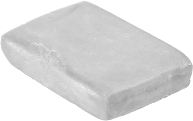 Kneedbare Gummen - Schetsgummen Tekengum - Kunst Schetsen - Niet-plakkerig Absorberend - 4x3.5x0.5 cm - Grijs